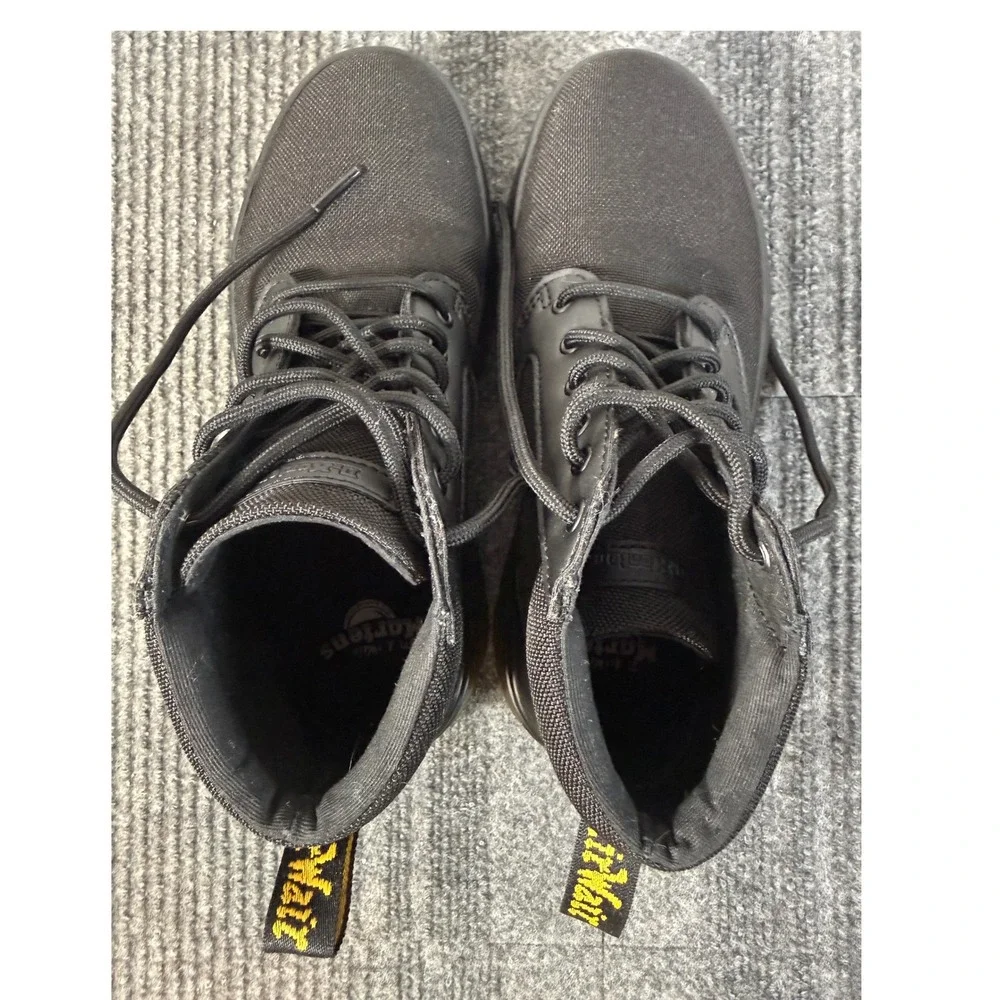 Dr. Martens Bonny Tech Black Nylon Utility Boots Mens 6 Womens 7 UK 5